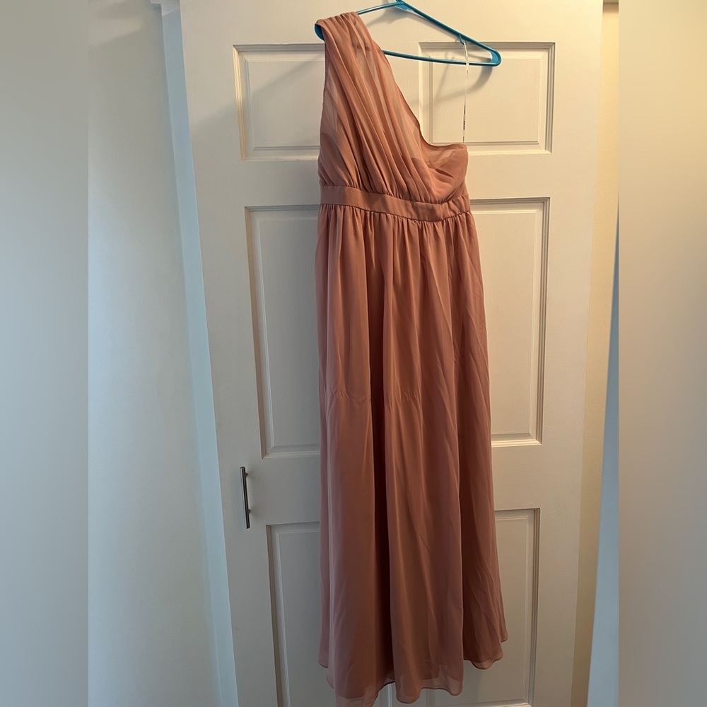 Pink One Shoulder Gown
